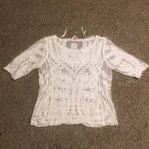 White lace top